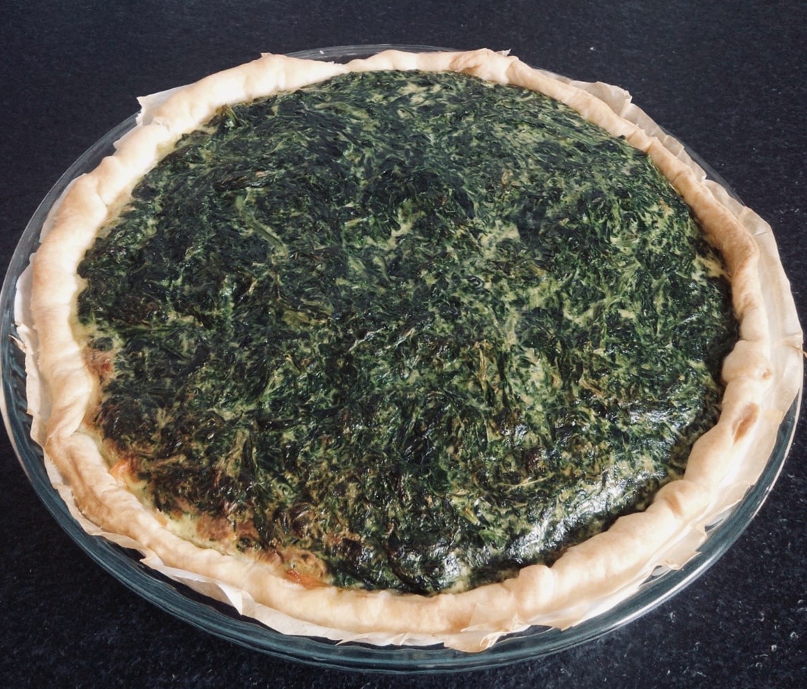 Tarte truite fumée épinards fenouil