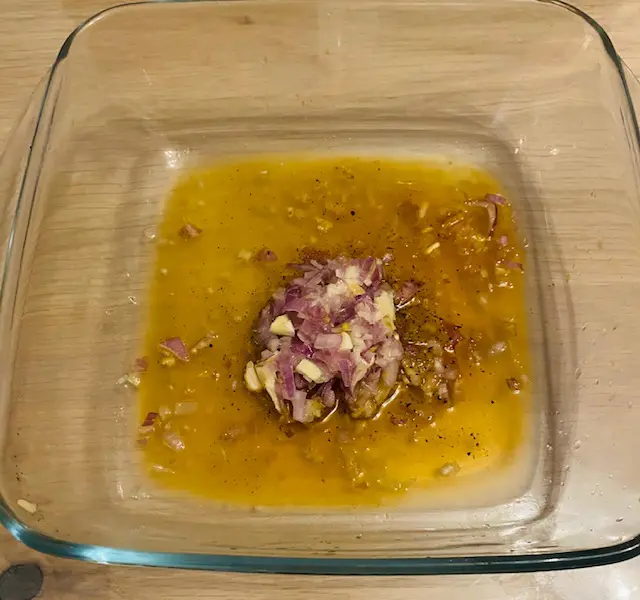 Marinade pour Beignets de crevettes - Gingembre et curcuma