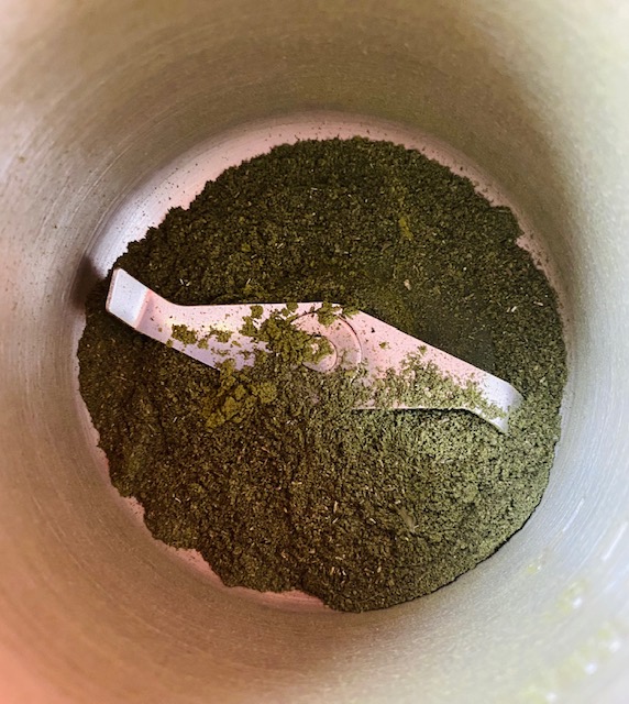 Menthe poivrée mixée