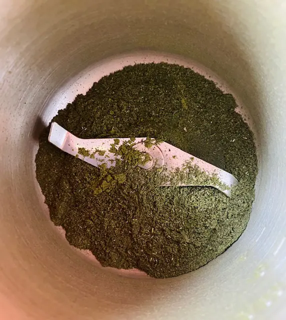 Menthe poivrée mixée