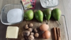 Ingrédients pour Gateaux moelleux poires, noix et cannelle BIO