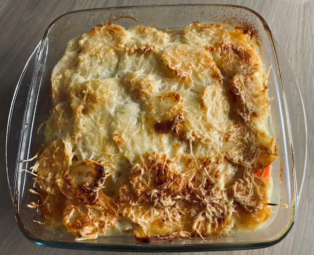 Gratin en sortie du four
