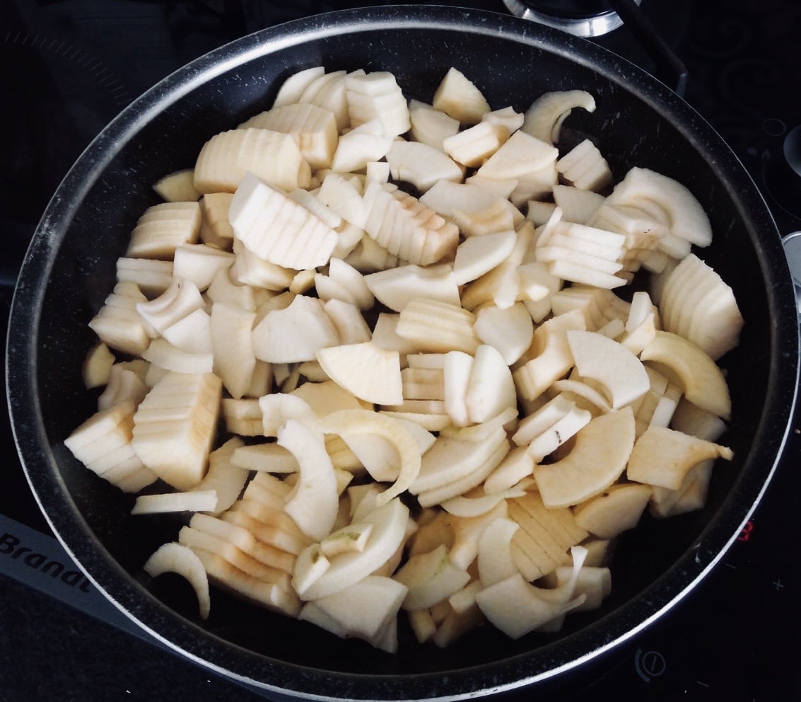 Pommes dans la poêle