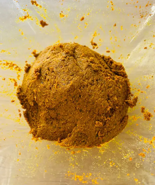 Pâte de curcuma Bio après ajout de l'huile