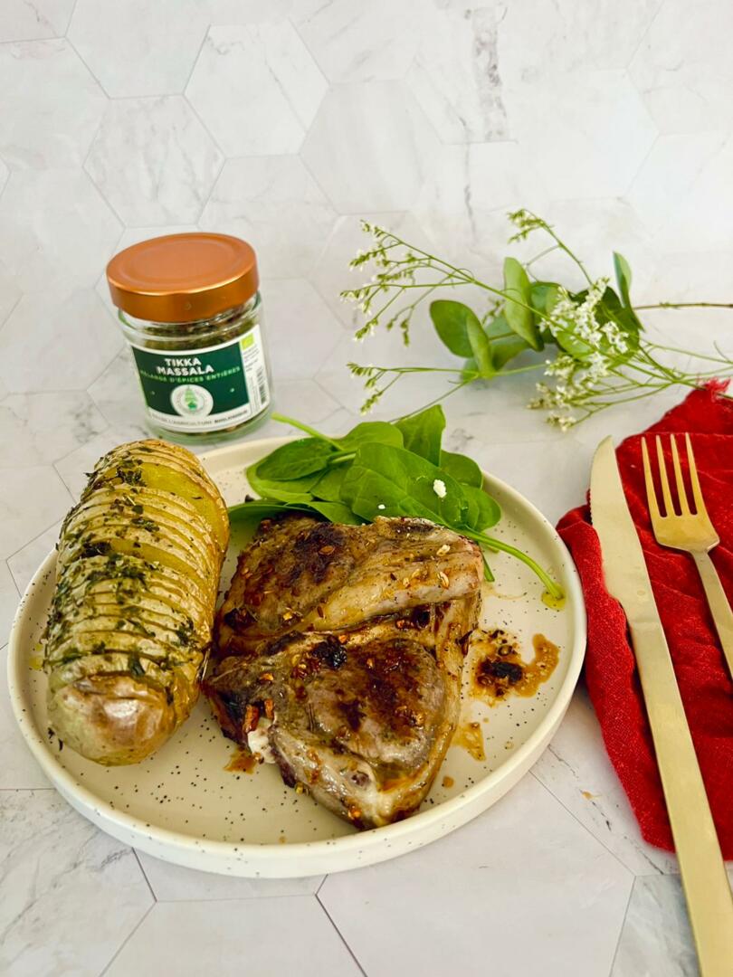 Cotelettes d'agneau au mélange Tikka Massala