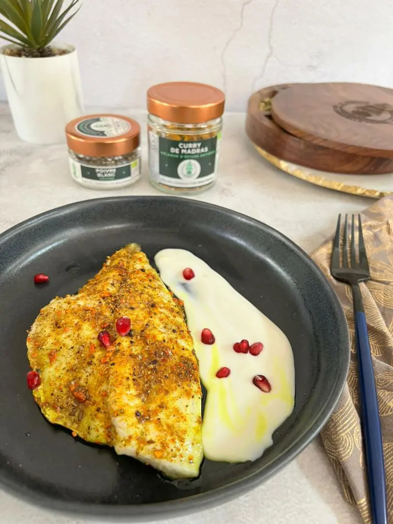 Filet poisson blanc curry de Madras Bio
