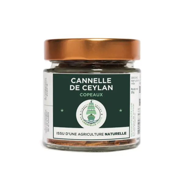 Cannelle Ceylan copeaux en bocal